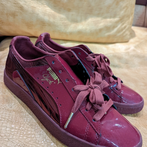 Puma Clyde wraith pack red gloss - men size 8.5 - Picture 6 of 8